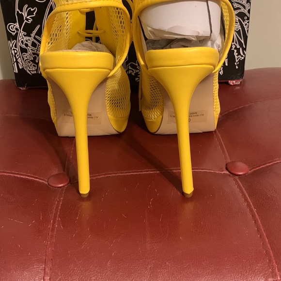 Liliana Trista-39 Mesh Peep Toe Lace Up Ankle Cutout Slingback Sandal:NWOT 🎉HP - Picture 6 of 11